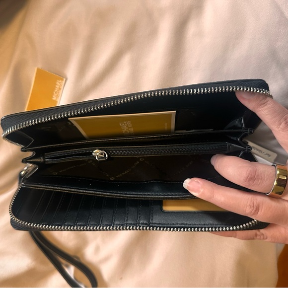 Michael Kors Black Leather Wallet - Picture 3 of 3